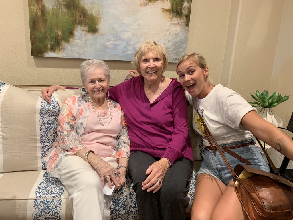 Residents laughing during a Laughter on Call session